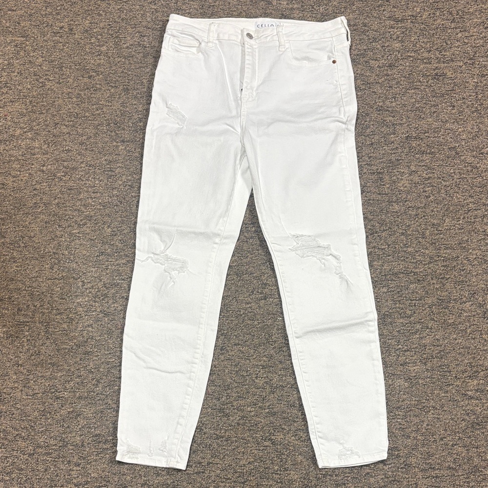 White Distressed Women's Jeans